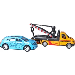 Oyuncak Metal Çekici ve Metal Araba Seti 2'li Çek Bırak Özellikli