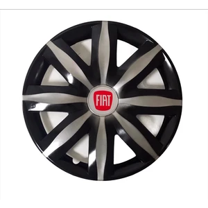 Fiat Tipo 14'' Inç  Gri - Siyah Renk Jant Kapağı 4 Adet Çelik Jant Görünümlü