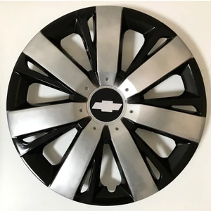 Chevrolet Kalos 14'' Inç Gri - Siyah Renk  4lü Set Jant Kapağı Çelik Jant Görünümlü