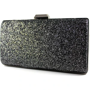 Çanta Sepetim  Siyah Simli Tablet Abiye Çanta