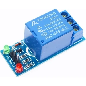 Tek Kanallı 5V Röle Modülü Tekli Röle Kartı 1 Kanal Arduino Relay