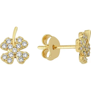 14 Ayar 1,15 Gram Altın Yonca Küpe