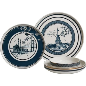 Lucky Art Lyxı 015 Tessie 24 Parça Bone Yemek Takımı