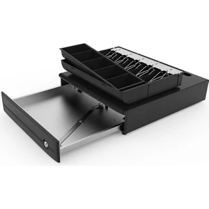 Yeni Metal Büyük Boy Para Çekmecesi 5 Kağıt Göz 8 Bozuk Para