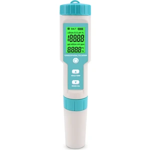 7 In 1 Ph / Tds / Ec / Orp / Sg / Tuzluluk / Sıcaklık Arka Işık ile (Yurt Dışından)
