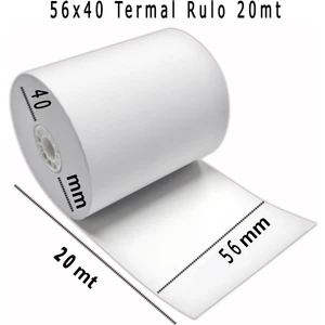 Rulo Merkezi 56 x 20 mt Termal Rulo 50'li Paket