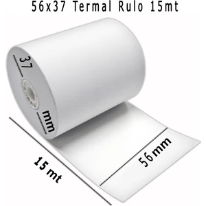 Rulo Merkezi 56 x 15 mt Yazar Kasa Pos Rulosu 200'LÜ Paket