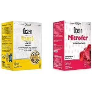 Ocean D3 Vitamini 400 Iu 20 ml + Ocean Microfer Damla 30 ml