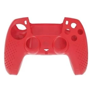 Konsol İstasyonu Kırmızı Playstation 5 Ps5 Kol Kılıfı Dualshock 5 Kabartmalı Kılıf