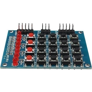 8 Led'li 4x4 Keypad Modül - Tuş Takımı Modül