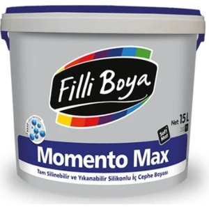 Filli Boya  Momento Max 15 Lt -  Tam Silinebilir ve Yıkanabilir Soft Mat  Iç Cephe Boyası