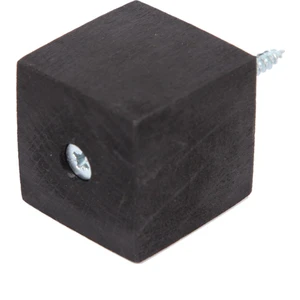 Masa Sandalye Mobilya Ünite Kanepe Sehpa Koltuk Takoz Ahşap Ayak Yükseltici 6'lı Set Boy 4 cm En 4x4 cm Siyah