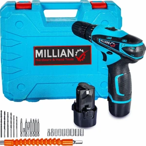 24V 4 Ah Li-Ion Çift Akülü Darbesiz Matkap Vidalama + 24 Parça Set