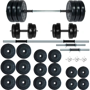 105 kg Kombo Halter Seti ve Dambıl Seti Ağırlık Fitness Seti