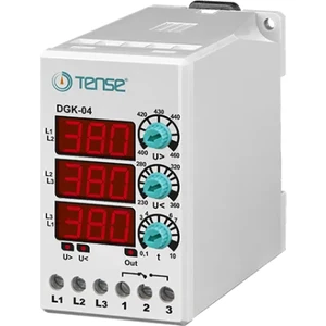Dgk-04 Dijital Ayarlı Aşırı ve Düşük Trifaze Gerilim Kontrol Rölesi