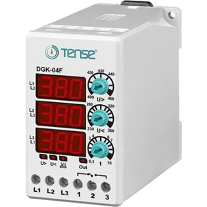 DGK-04F Dijital Ayarlı Aşırı ve Düşük Trifaze Gerilim Kontrol Rölesi
