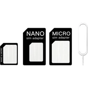 Nano ve Micro Sim Kartları Için Sim Kartı Adaptörü