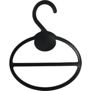 Modern Raf Siyah Şal Askı 50'li Paket