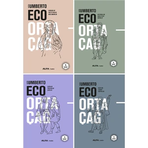 Umberto Eco Ortaçağ Serisi 4 Kitap Ciltli Set