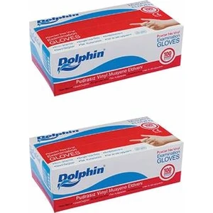 Pudrasız Vinil Eldiven 100'LÜ Orta Boy M Beden x 2 Paket