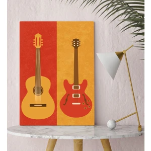 Bitmeyen Kartuş Bk Gift Gitar Tasarımlı Kanvas Tablo 30X50CM-1