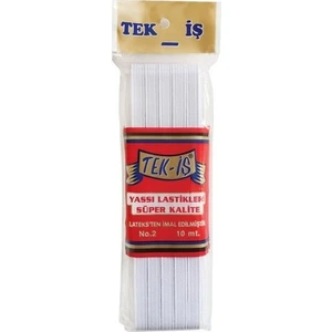 Tek -Iş  Style  Süper Yassı Lastik  8 mm --10 mt --Etek -Bel -Don- Çamaşır Lastiği