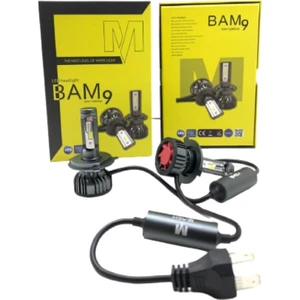 Bam9 H4 Beyaz Led Xenon Far Ampul Şimşek Etkili