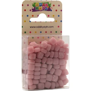 Ümraniye Hobi Sanat Mozaik Taşı 6x6 mm 150 Adet Pembe