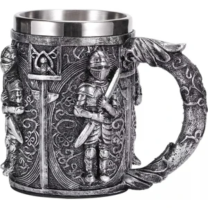 Şövalye Temalı  3D Kupa Bardak