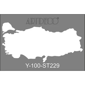 Stencil A4 Türkiye Haritası 223