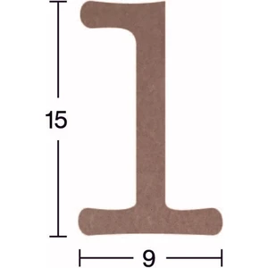 Güven Sanat Ahşap 1 Rakamı 18MM H34