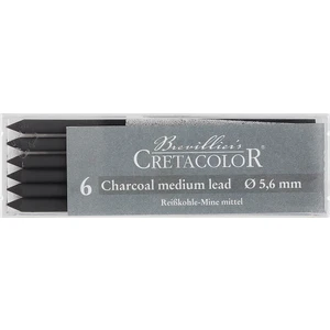 Cretacolor Portmin Uç Charcoal Medium 5,6mm 6'lı