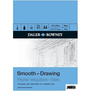 Daler Rowney Smooth Drawing Eskiz Blok A4 96 gr 50 Yaprak