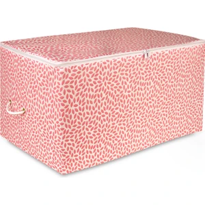 Rek Home Büyük Boy Yaprak Baskılı Hurç 64X41X35