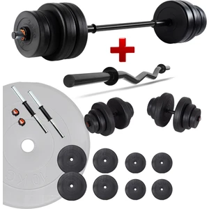48 kg Z Bar Halter Seti ve Dambıl Seti Ağırlık Fitness Seti