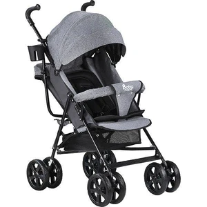 BabyHope Sa7 Baston Bebek Arabası Gri