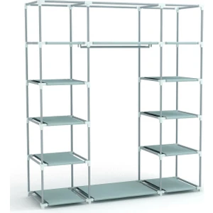 Pormet Metal Çift Yandan Raflı Bez Dolap