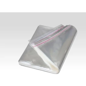 Fyf Grup 26 x 37,5 +5 cm Şeffaf Bantlı Jelatin Torba - Yapışkanlı Poşet - 100'lü