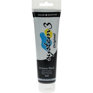 Daler Rowney System 3 Akrilik Boya 150 ml N.040 Process Black