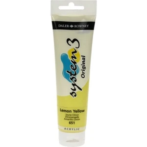 Daler Rowney System 3 Akrilik Boya 150 ml N.651 Lemon Yellow