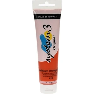 Daler Rowney System 3 Akrilik Boya 150 ml N.619 Cadmium Orange Hue