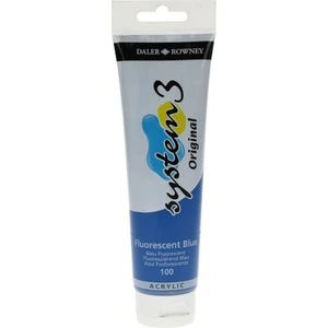 Daler Rowney System 3 Akrilik Boya 150 ml N.100 Fluorescent Blue