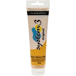 Daler Rowney System 3 Akrilik Boya 150 ml N.618 Cadmium Yellow Deep Hue