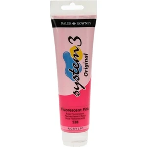 Daler Rowney System 3 Akrilik Boya 150 ml N.538 Fluorescent Pink