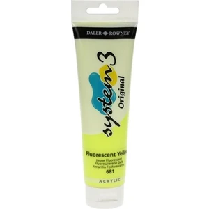 Daler Rowney System 3 Akrilik Boya 150 ml N.681 Fluorescent Yellow