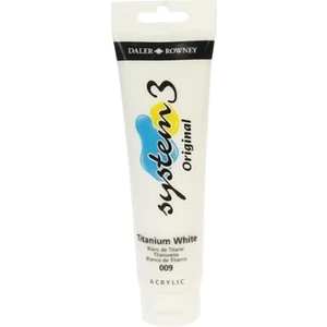 Daler Rowney System 3 Akrilik Boya 150 ml N.009 Titanium White