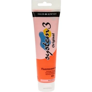 Daler Rowney System 3 Akrilik Boya 150 ml N.653 Fluorescent Orange