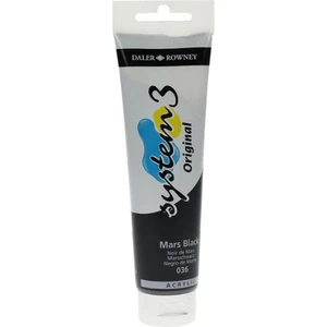 Daler Rowney System 3 Akrilik Boya 150 ml N.036 Mars Black
