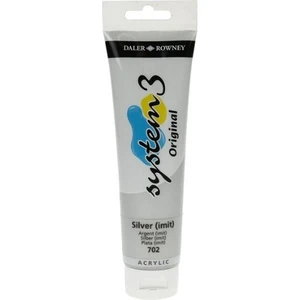 Daler Rowney System 3 Akrilik Boya 150 ml N.702 Silver Imit