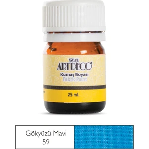 Kumaş Boyası 25 ml Gökyüzü Mavi 59
